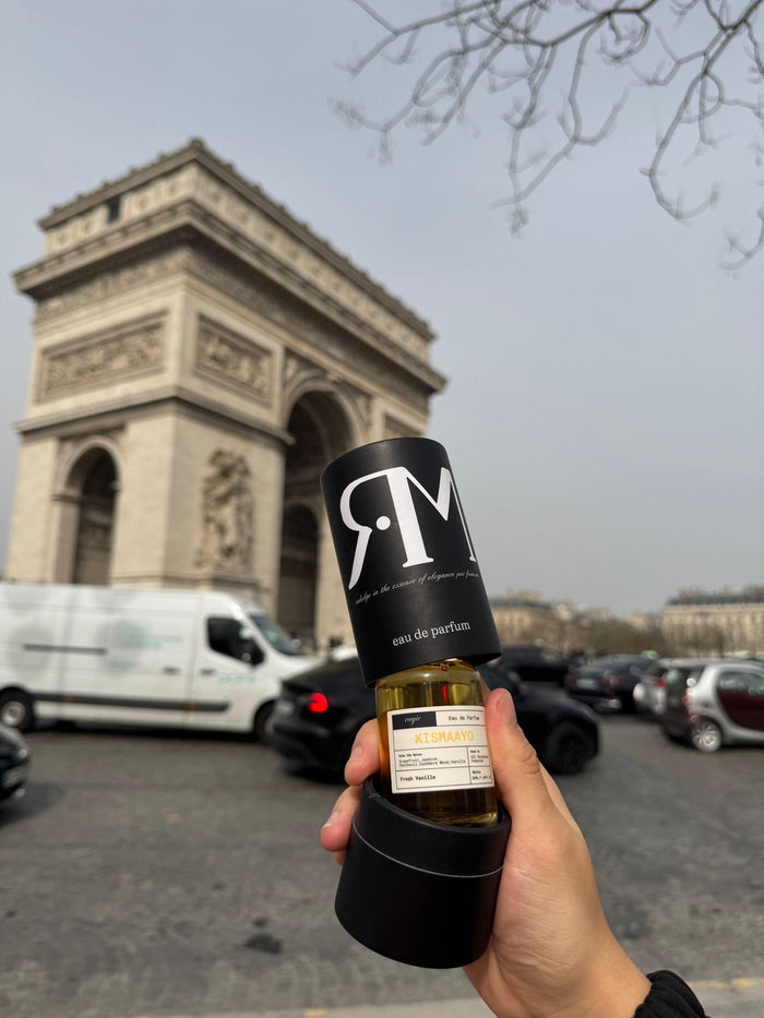 A customer photograph of a Rayie Musk fragrance